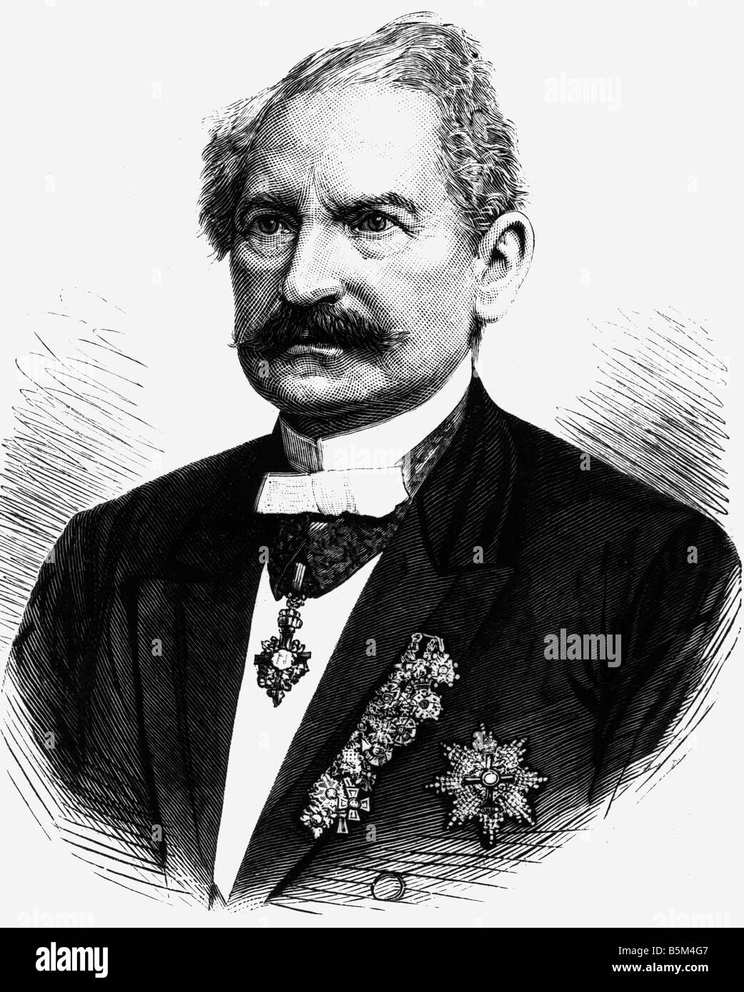 Heine - Geldern, Gustav Freiherr von, 18.6.1812 - 15.11.1886, portrait,  XIXe siècle Photo Stock - Alamy