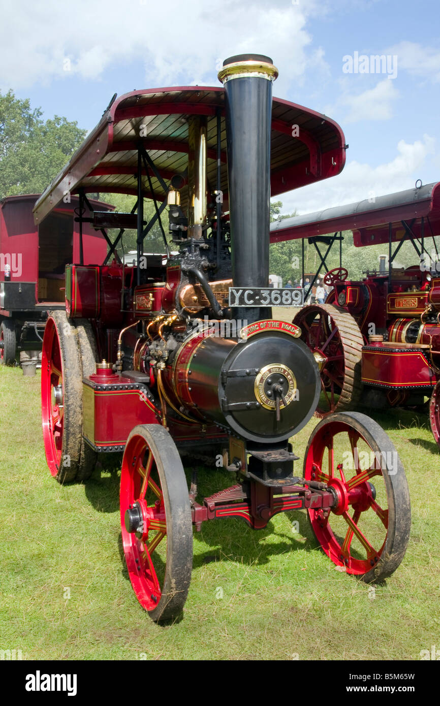 Roi de la route à moteur de traction leeds fowler astle park rally Banque D'Images