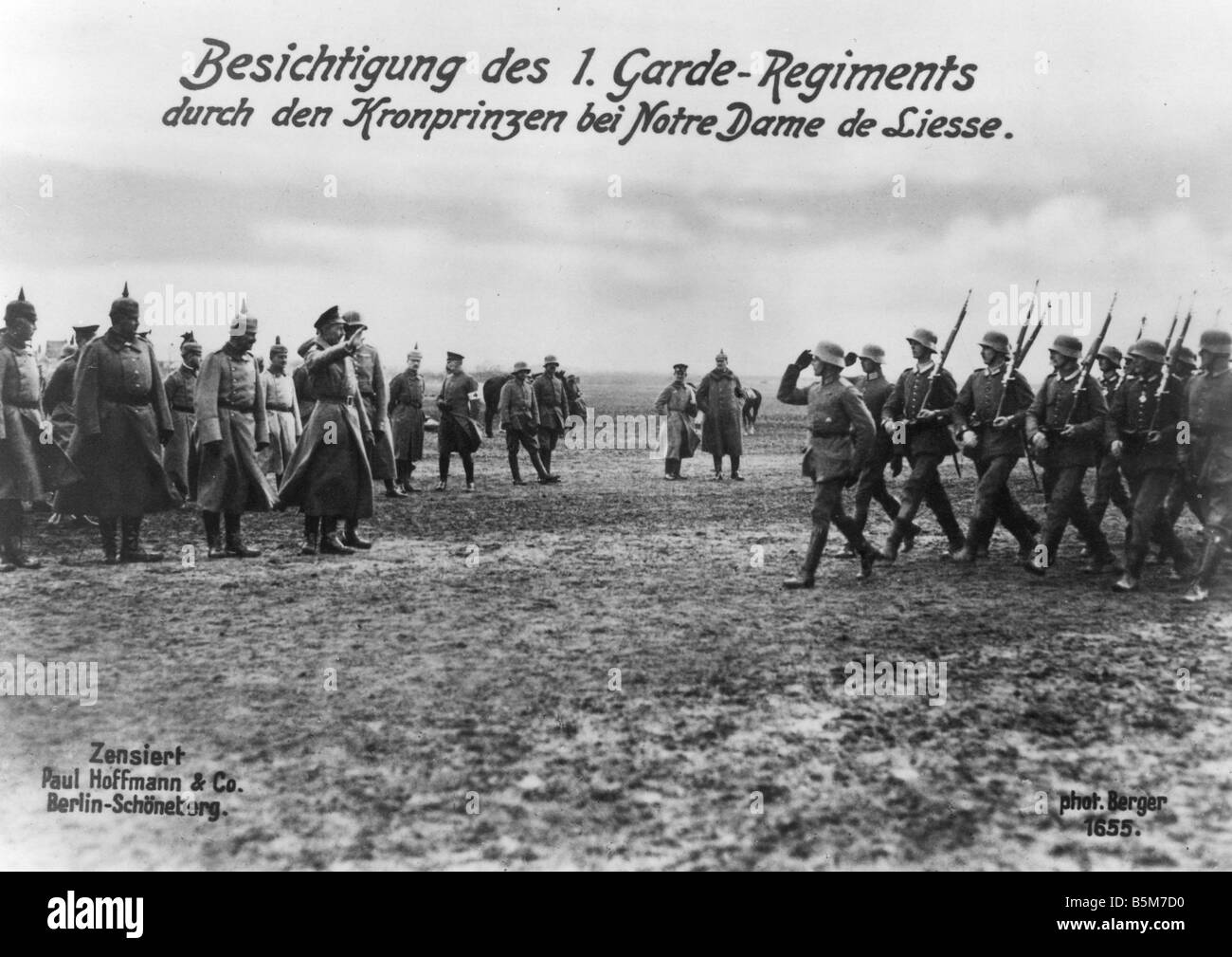 1 W265 F1917 1 E du Kronprinz Guillaume de front Ouest Wilhelm Prince de Prusse et le Prince héritier de l'Empire allemand Potsdam 6 Ma Banque D'Images