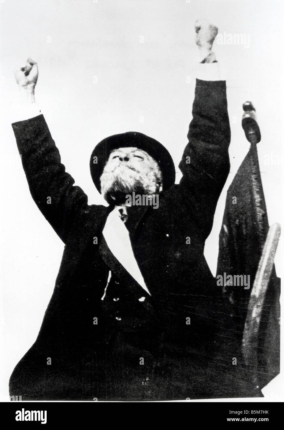 1FK 1028 F1913 Jean Jaures à protester contre la guerre Jean Jaurès 1913 1859 1914 socialiste français Jaurès lors d'une protestation contre la guerre en Banque D'Images