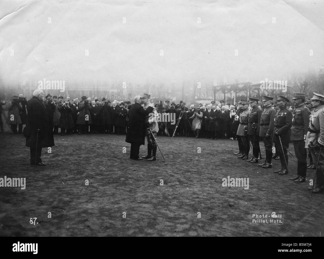 1FK 1101 F1918 2 E Maréchal Pétain Philippe PETAIN 1918 Photo 92100 Marshall et homme politique français 1856 1951 metz 8 Décembre 1 Banque D'Images