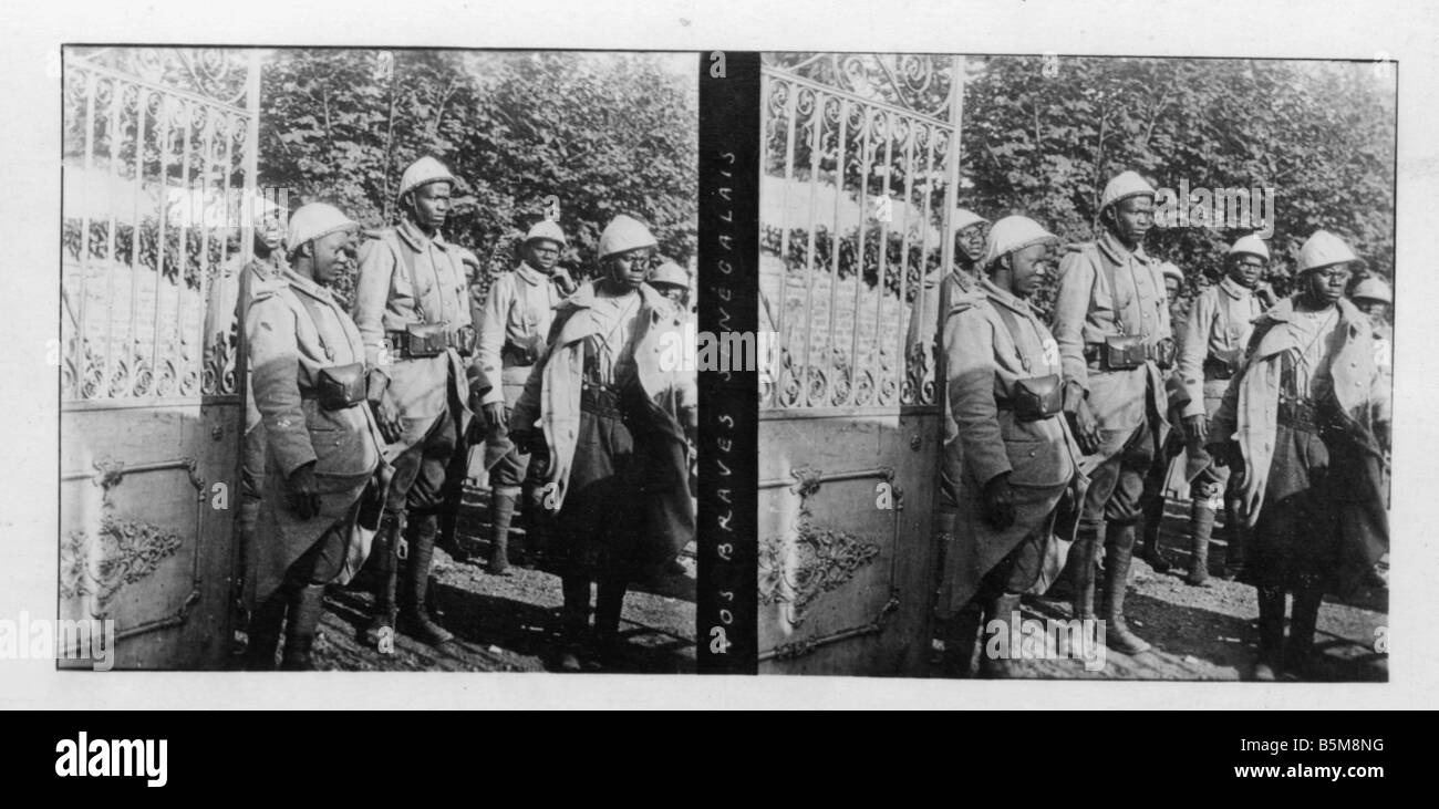 2 G55 H1 1918 2 troupes auxiliaires sénégalais 1918 Histoire première guerre mondiale les troupes auxiliaires des troupes auxiliaires français du Sénégal Photo Banque D'Images