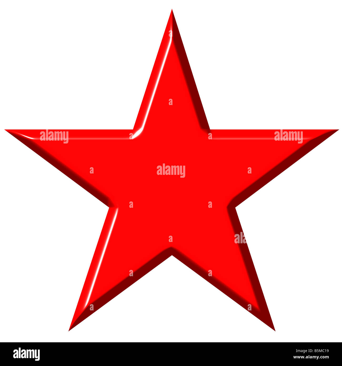 Étoile communiste 3d Banque D'Images