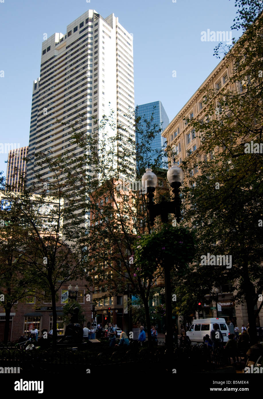 Toits de Boston, Boston, MA, la Nouvelle Angleterre, USA Banque D'Images