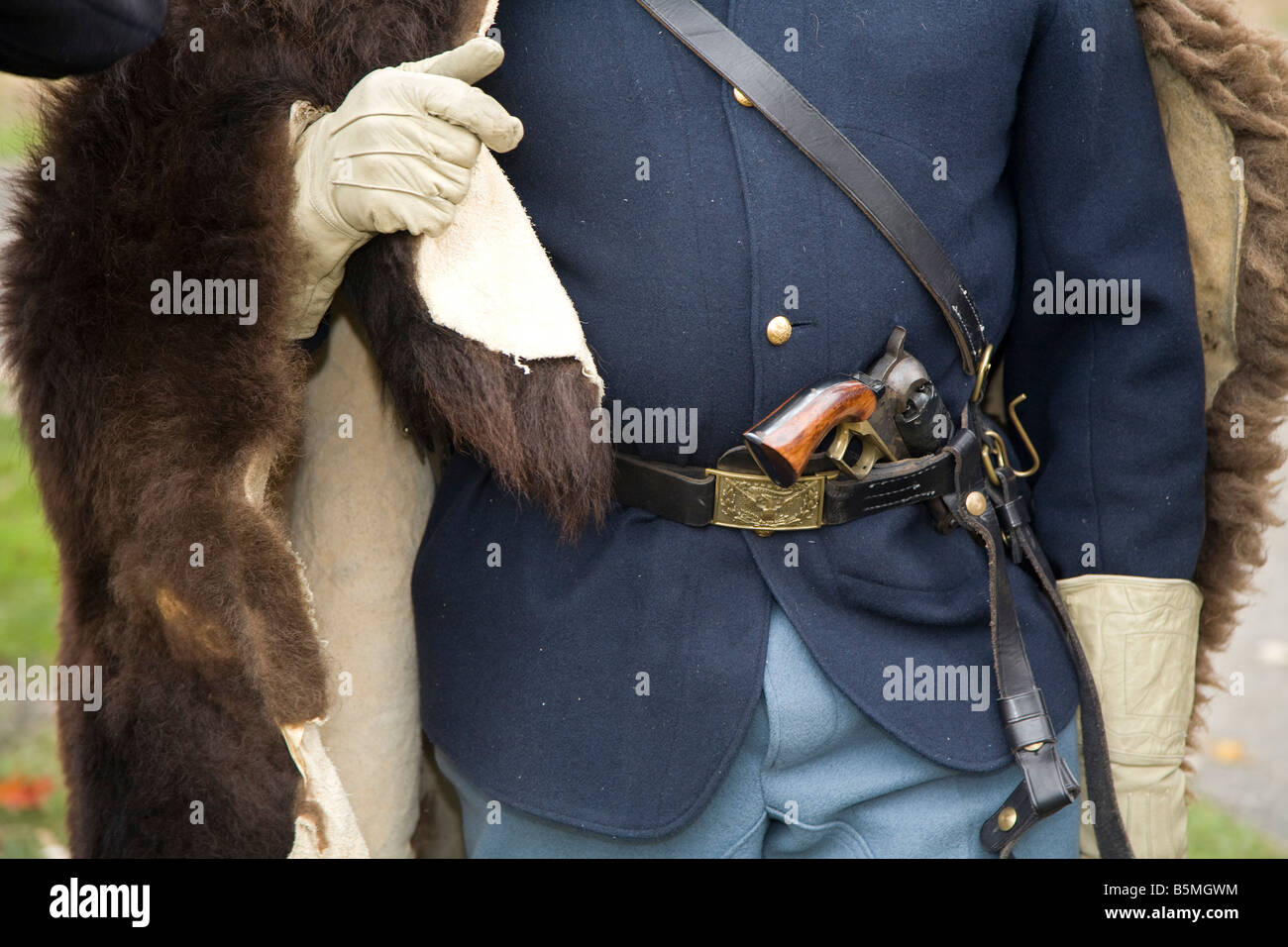 Reenactor Guerre civile Banque D'Images