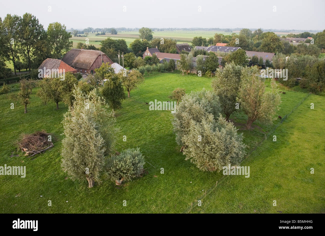 Ferme néerlandaise du ciel Banque D'Images