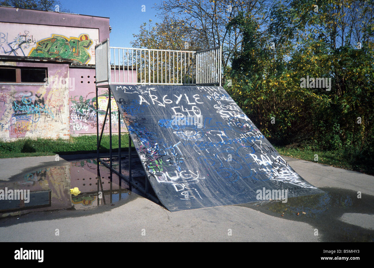 Facilty skateboard Banque D'Images