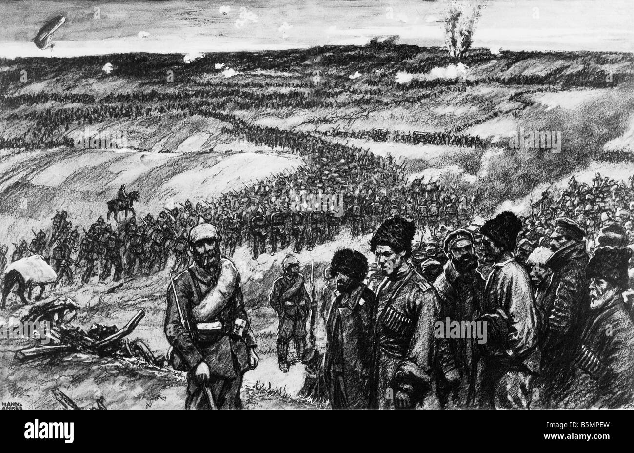 9 1914 826 A1 3 Bataille de Tannenberg Anker World War 1 Front de l'Est Bataille de Tannenberg Masuren la Prusse de l'est du 26 au 30 t Banque D'Images