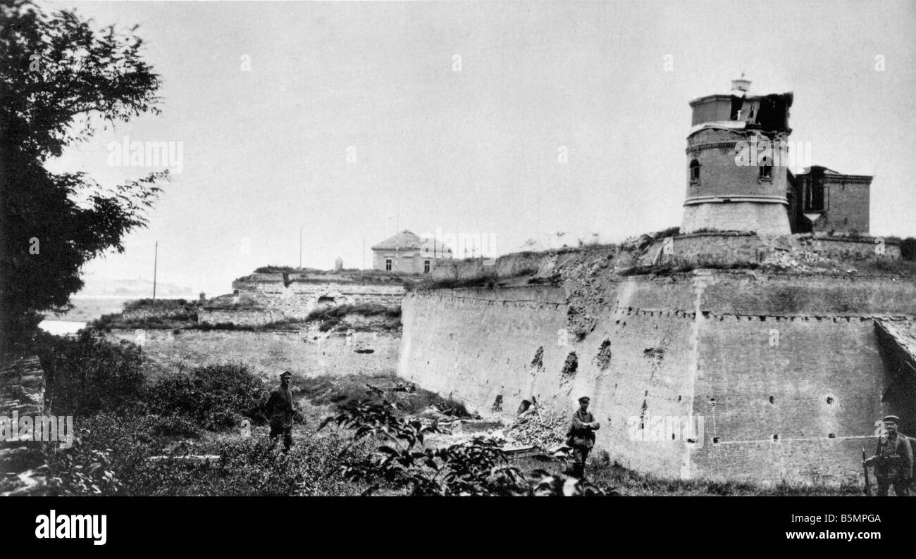 9 1915 109 A1 E Citadelle de Belgrade 1915 Carte postale photo World War I 1914 18 Deuxième campagne serbe oct à déc 1915 Profession Banque D'Images