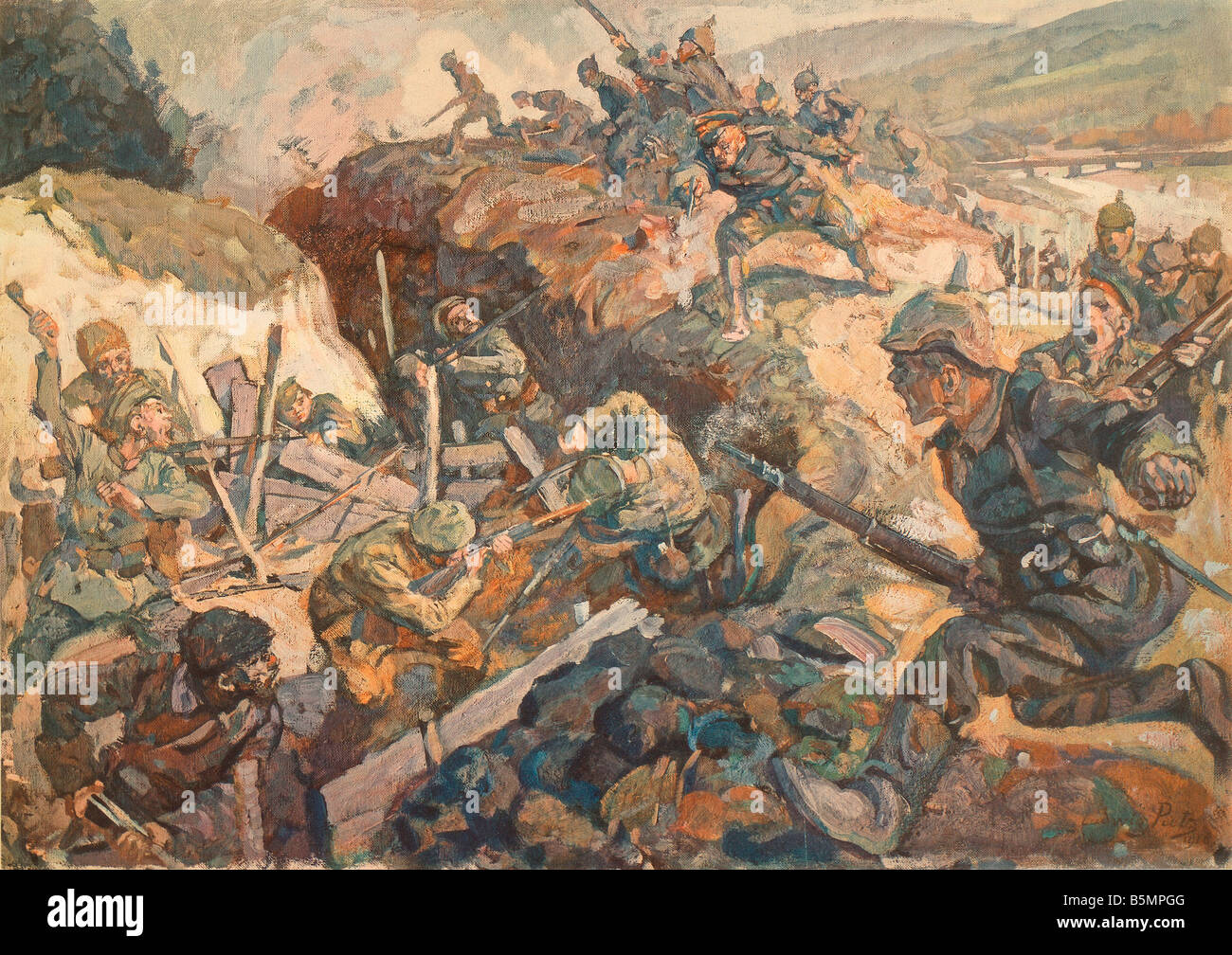 9 1915 5 1 A1 1 Bataille de Gorlice 1915 Ludwig Putz World War 1 1914 18 Front de l'Est Bataille de Gorlice Tarnow 1er au 3 mai 191 Banque D'Images