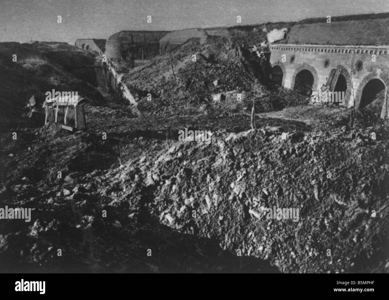 9 1916 1 0 A1 Bataille de Verdun Douaumont Jan 1916 Première Guerre Mondiale 1914 18 Western Front bataille près de Verdun 1916 Vue de Fort Douau Banque D'Images