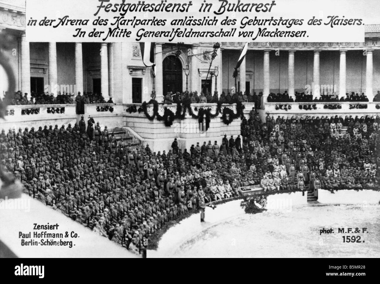 9 1917 1 27 A1 service spécial à Bucarest Photo World War 1 Roumanie service spécial à Bucarest le 27 janvier 1917 Fin de Ja Banque D'Images