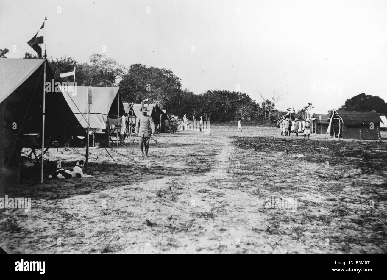 9AF 1914 A1 3 0 0 camp de l'armée coloniale, l'Afrique orientale allemande Première Guerre mondiale La guerre dans les colonies de l'Afrique de l'Est Tanzanie aujourd'hui allemand German Banque D'Images