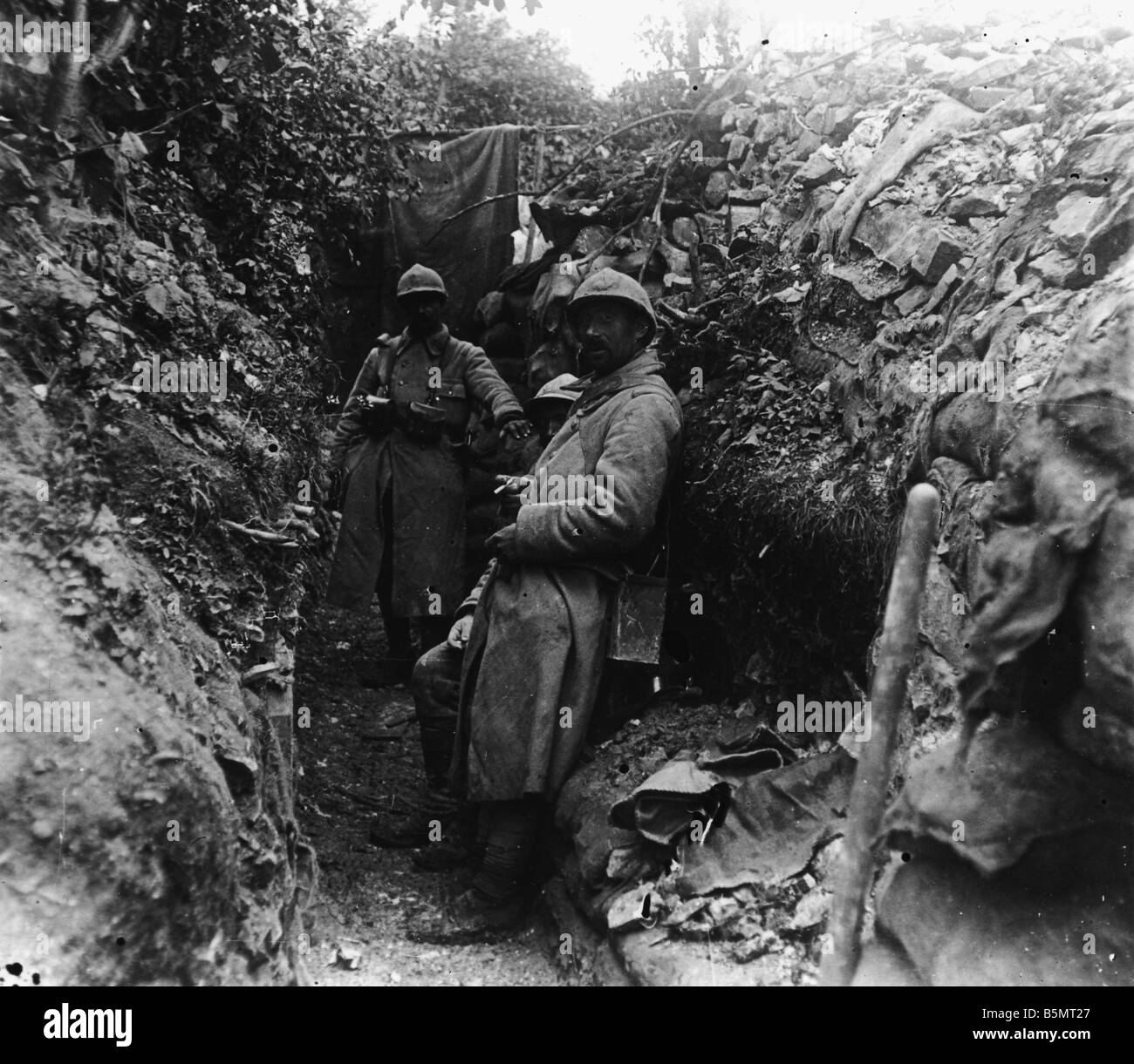 9FK 1916 6 0 A1 1 E Bataille de la somme des postes français World War One France Bataille de la Somme 23 Juin au 26 novembre 191 Banque D'Images