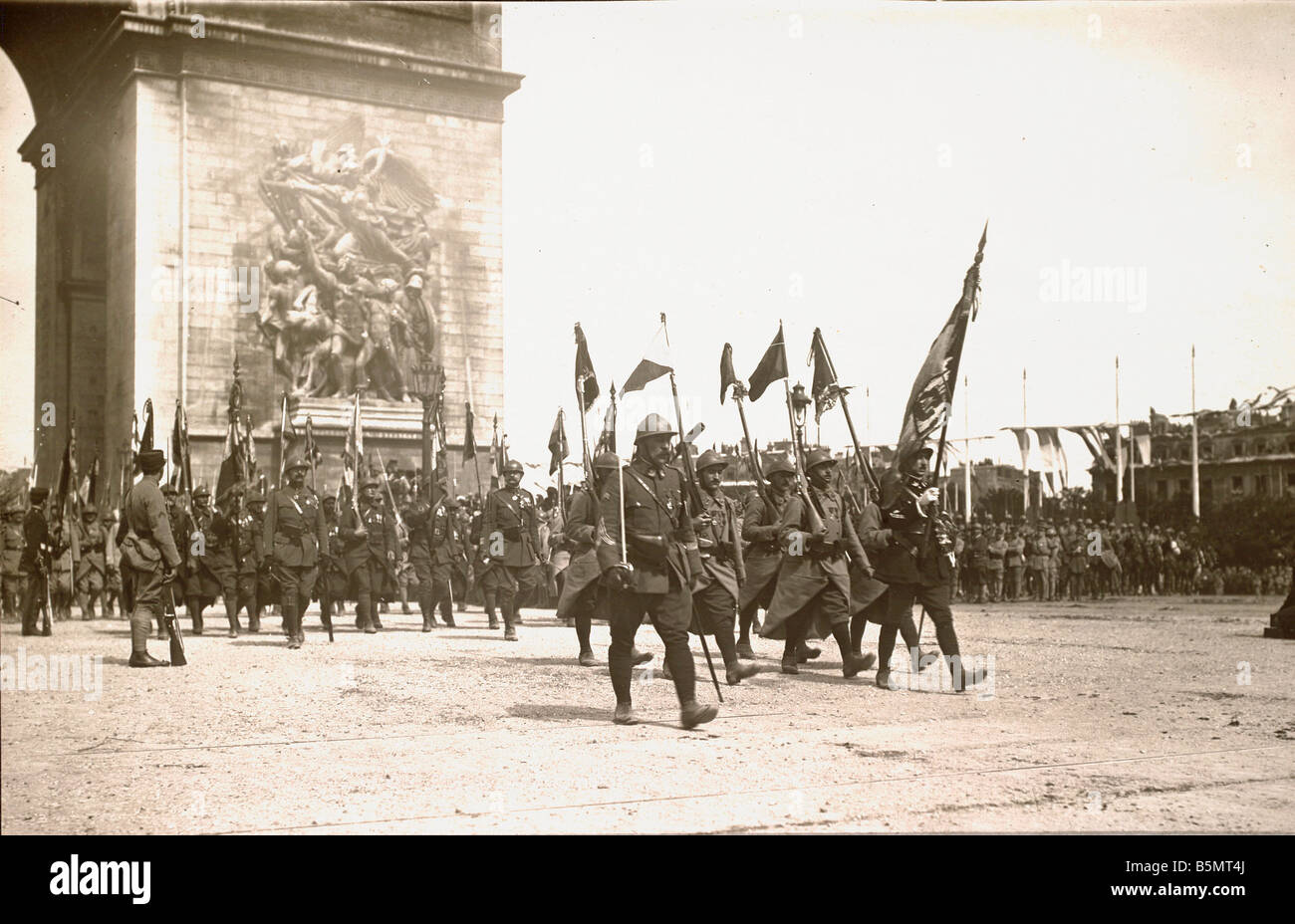 9FK 1919 7 14 A1 21 E 14 7 1919 Célébrations de la Victoire Paris Paris 14 juillet 1919 Célébration de la victoire des Alliés pour la fin de la Wa Banque D'Images