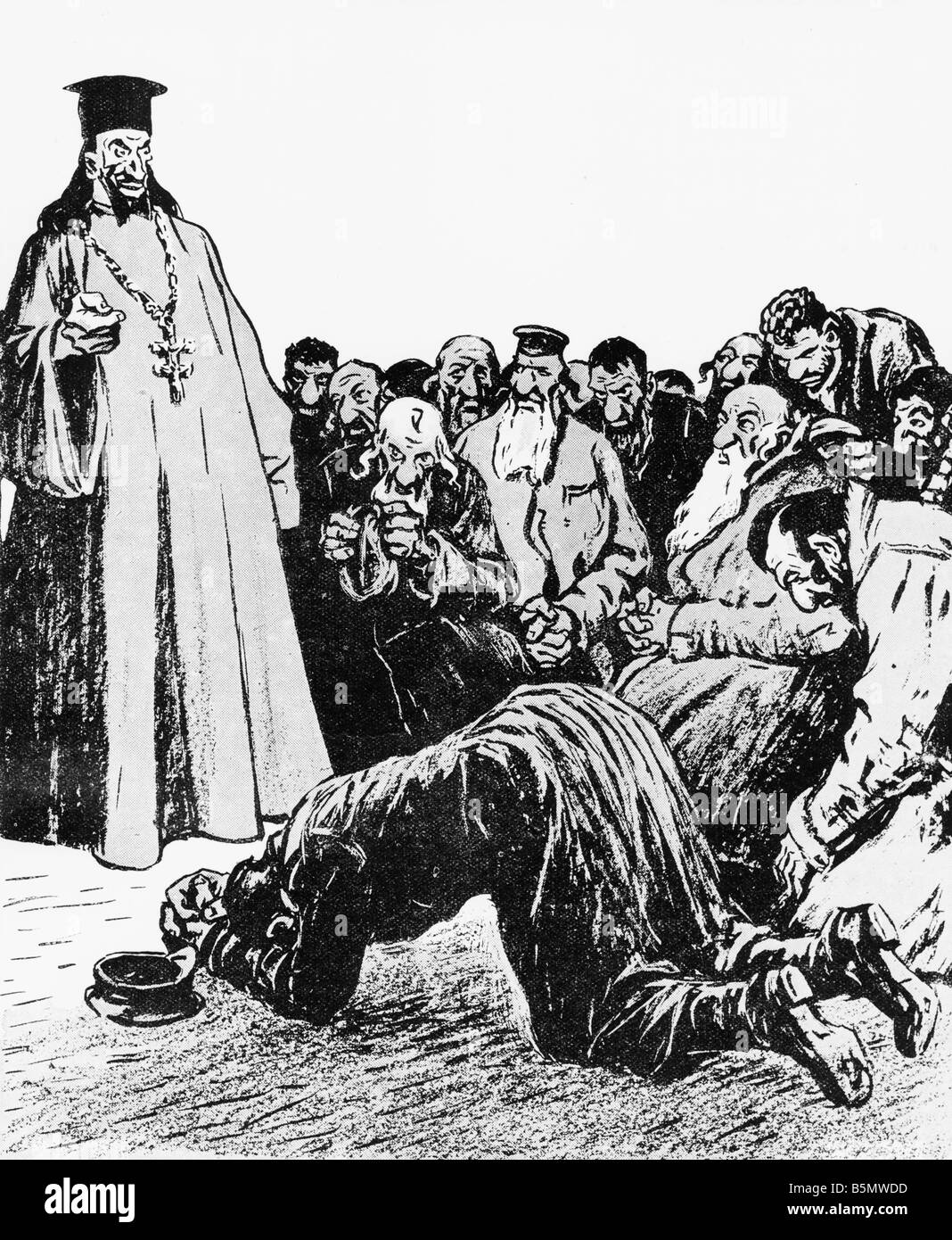 9EST 191600 C1 Juifs en Russie de Jacob Lícito 1916 Histoire du Judaïsme pogrom contre les Juifs de l'empire russe, les Juifs de Banque D'Images