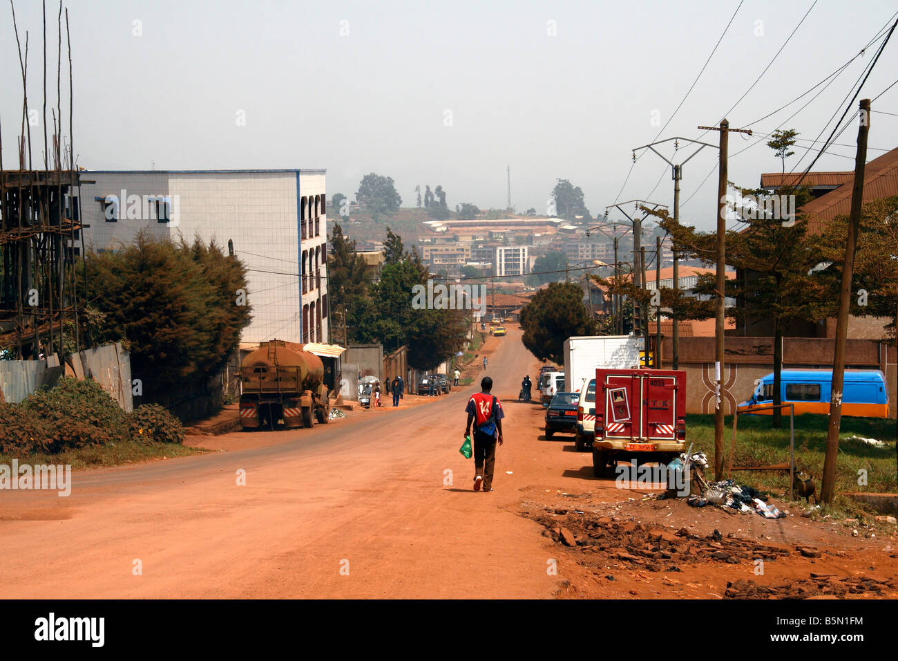 Scène de rue à Bafoussam Cameroun Province de l'Ouest Afrique de l'Ouest Banque D'Images