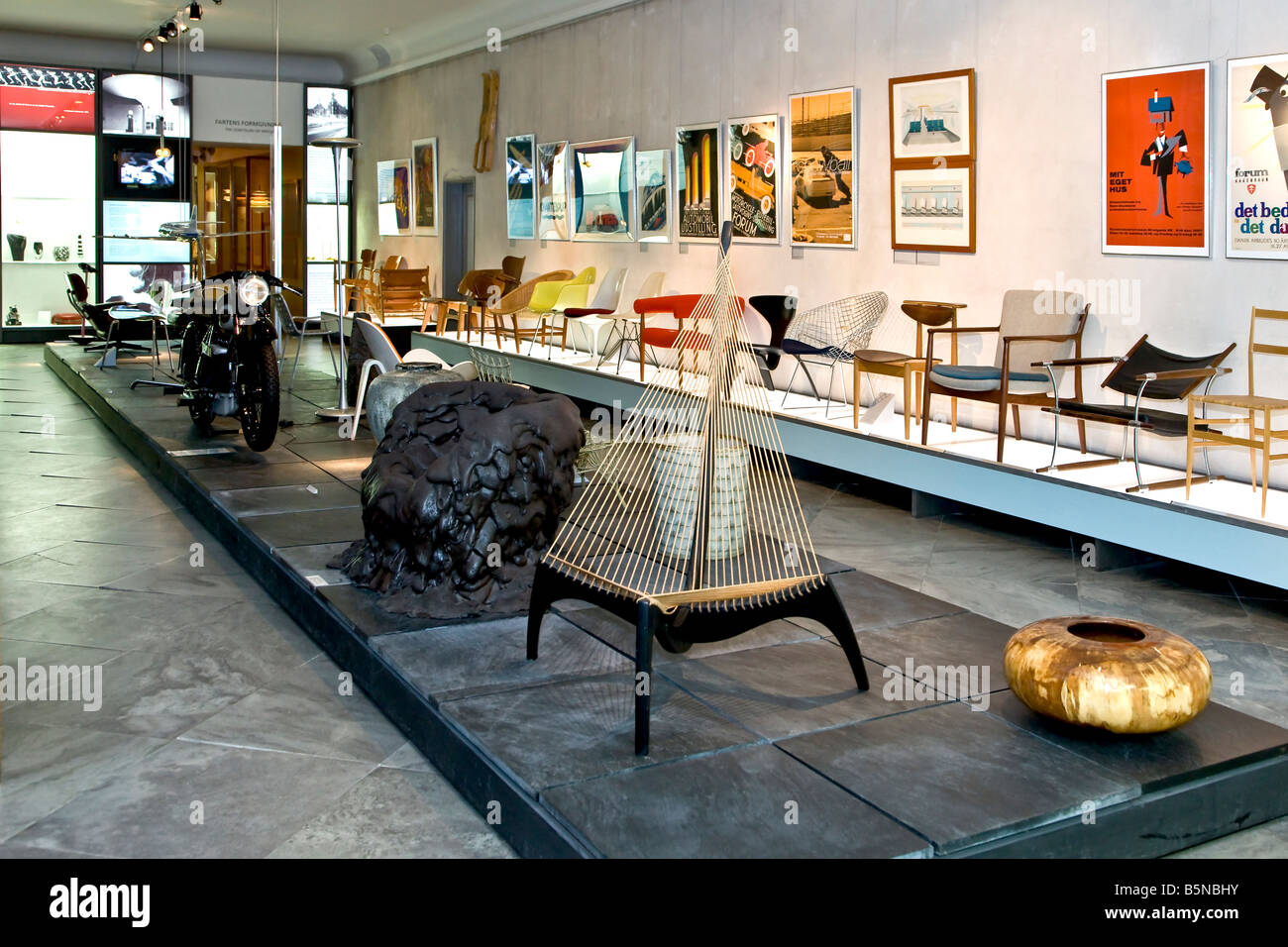 L'intérieur du musée danois d'art et de Design Banque D'Images