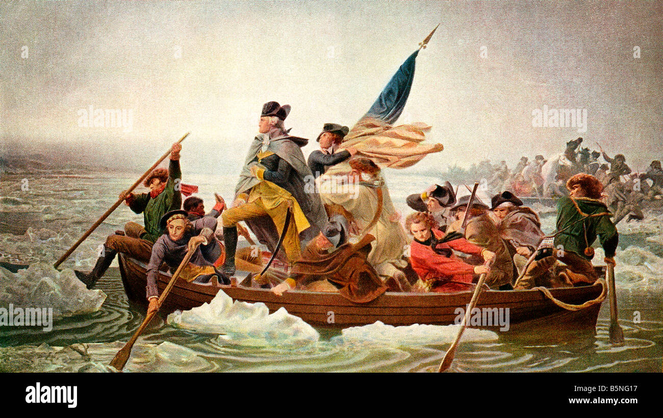 Washington Crossing the Delaware Banque D'Images