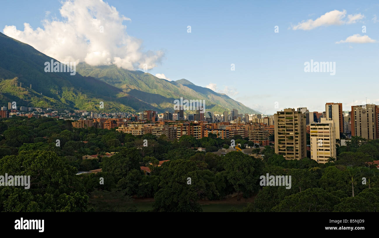 Est de Caracas vu de Chacaito Banque D'Images