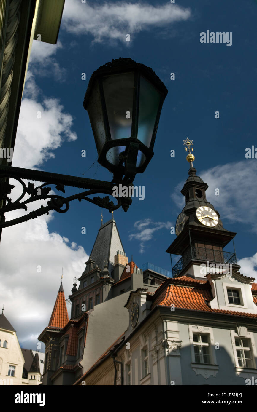 Ancien hôtel de ville juif Quartier Juif Josefov Prague RÉPUBLIQUE TCHÈQUE Banque D'Images