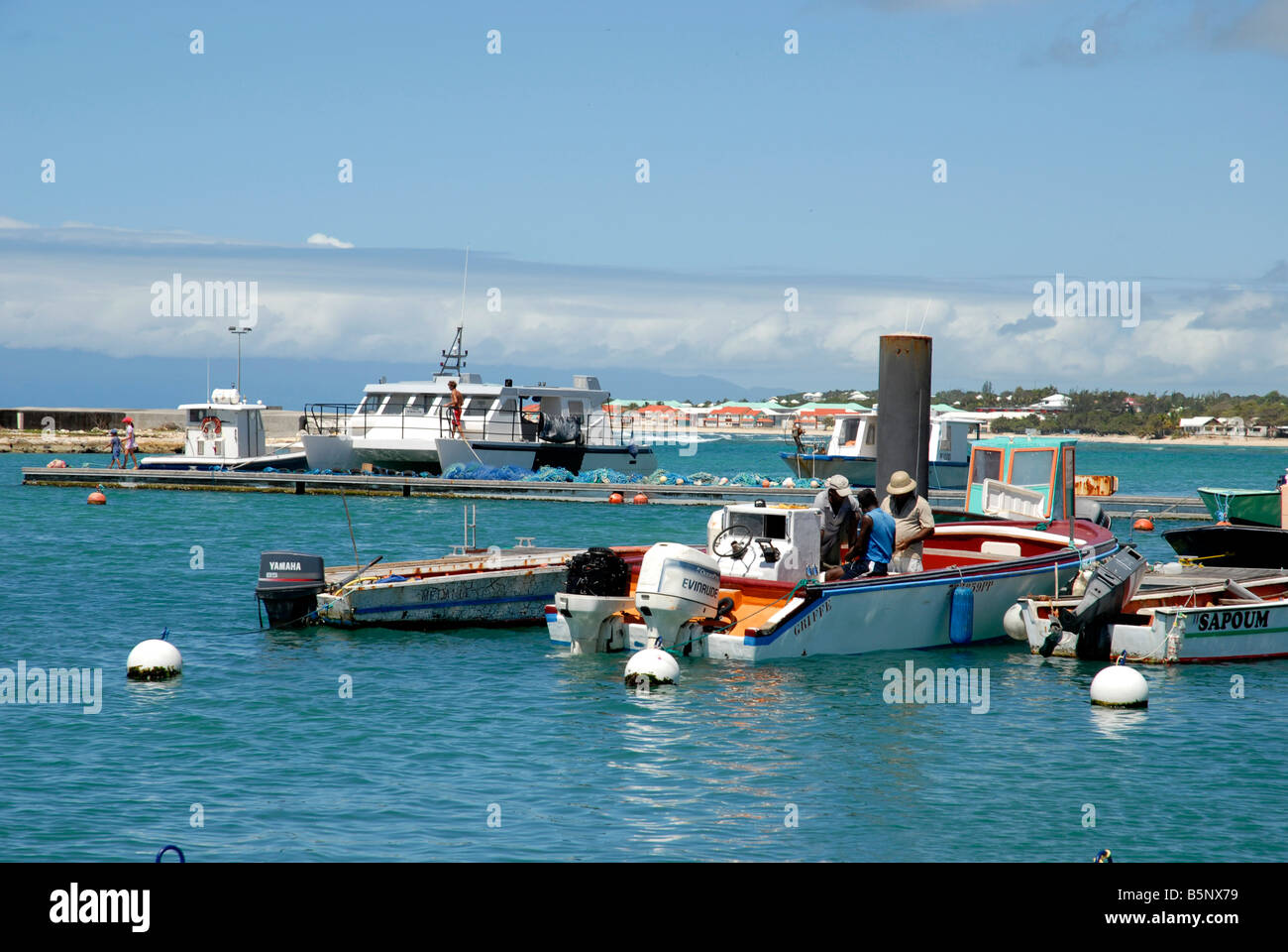 Port de pêche de Saint François Guadeloupe Antilles Françaises Photo Stock  - Alamy