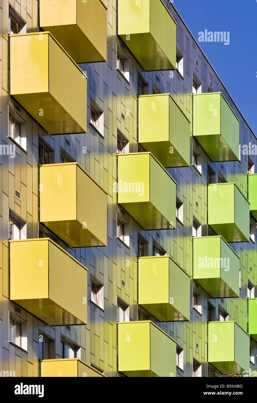 Développement résidentiel à Barking East London intégrant une bibliothèque et un hôtel Banque D'Images