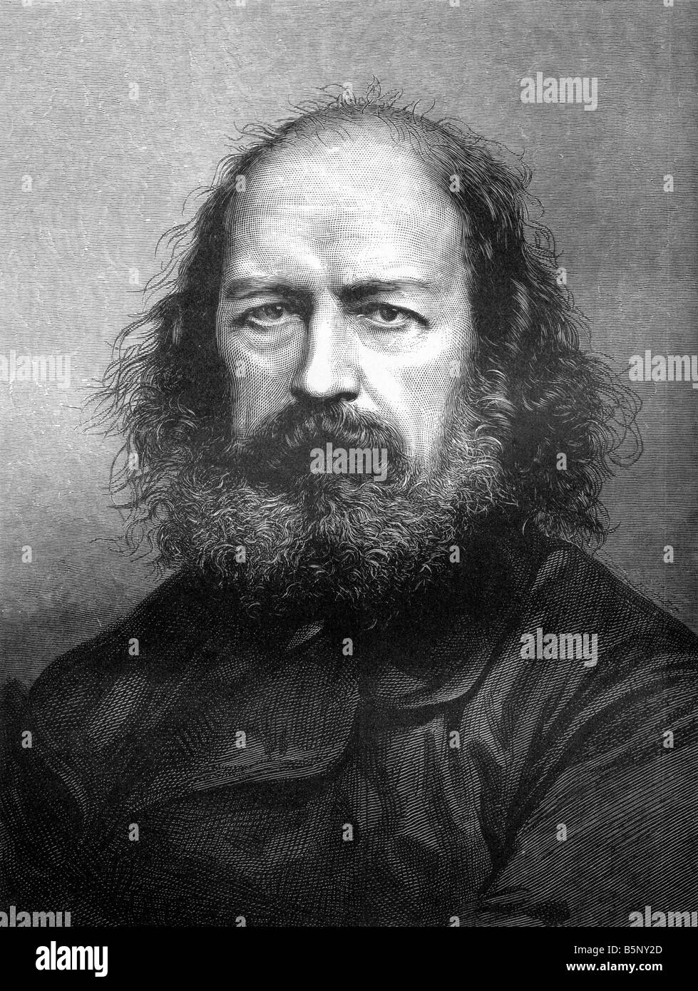 Seigneur Tennyson d'Alfred 1809 - 1892 Illustration Banque D'Images