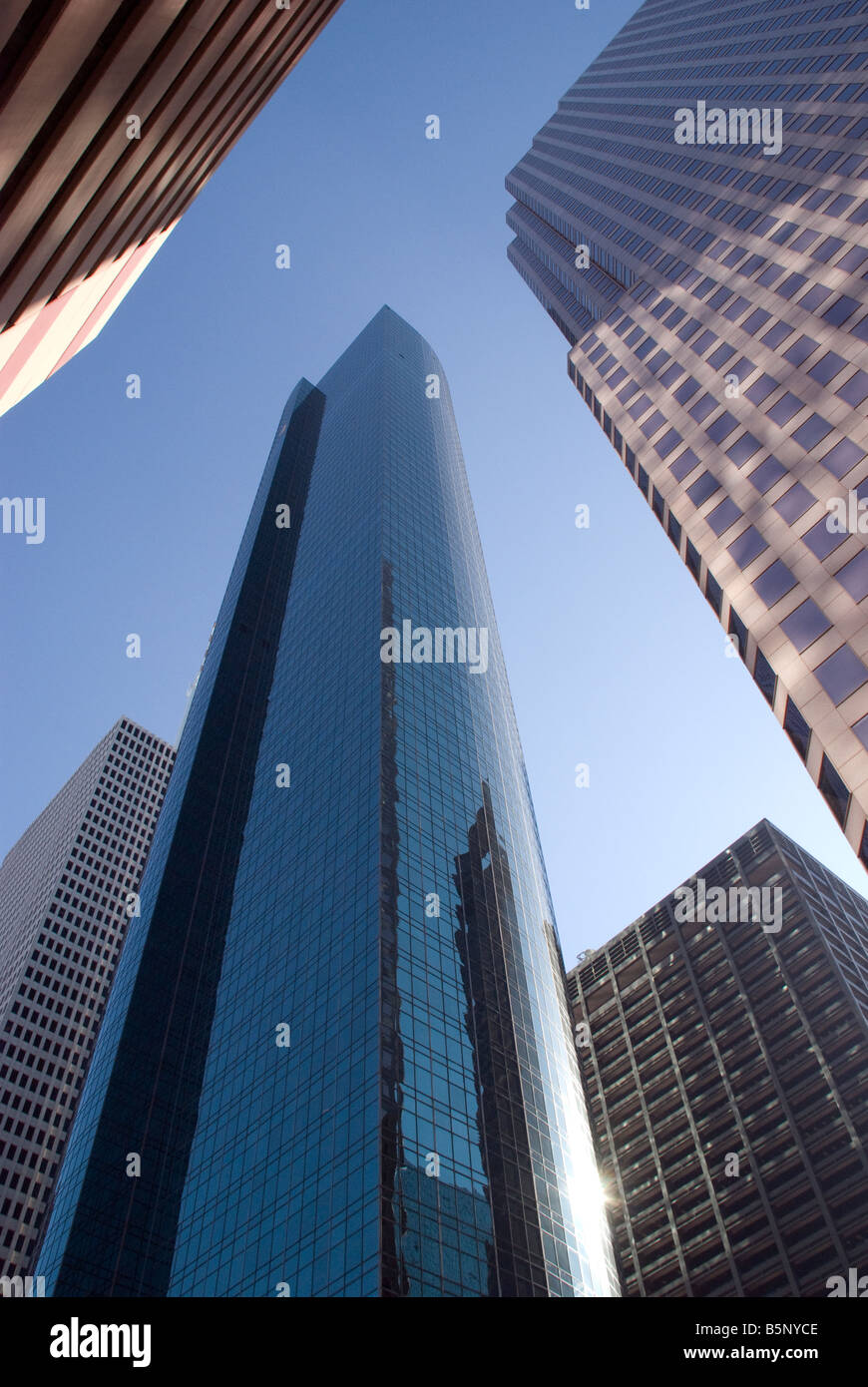 Centre-ville de Houston, les immeubles de bureaux de grande hauteur Banque D'Images