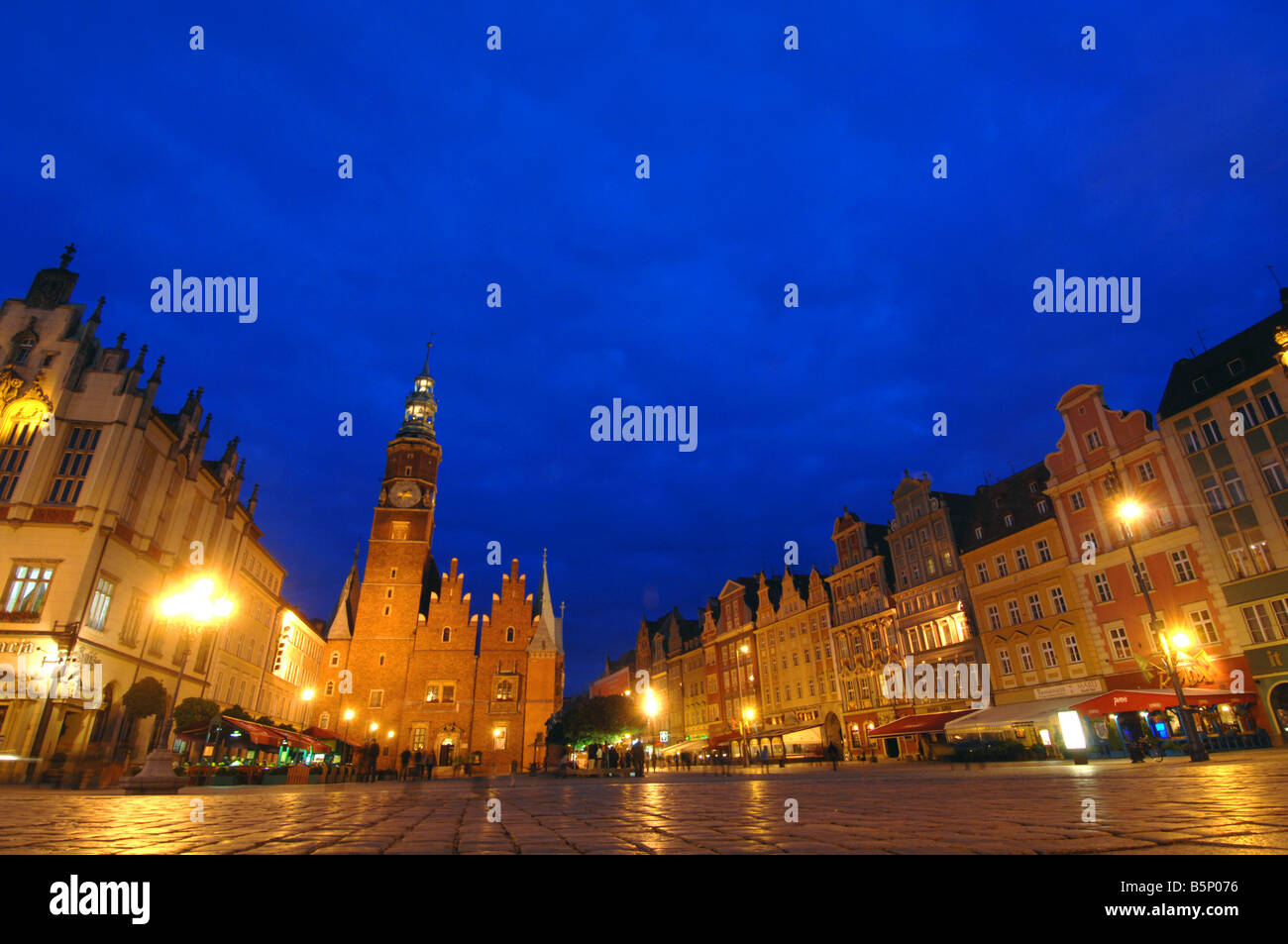 Rynek Square, Wroclaw, Pologne Banque D'Images