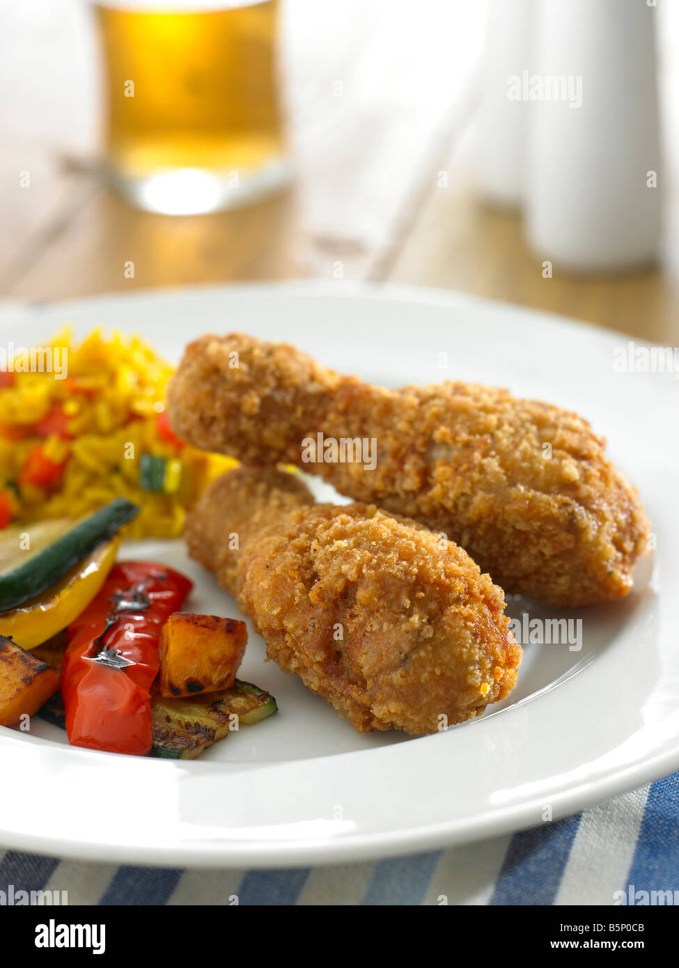 Pilons de poulet Banque D'Images