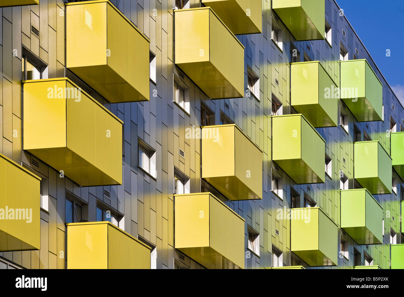 Développement résidentiel à Barking East London intégrant une bibliothèque et un hôtel Banque D'Images
