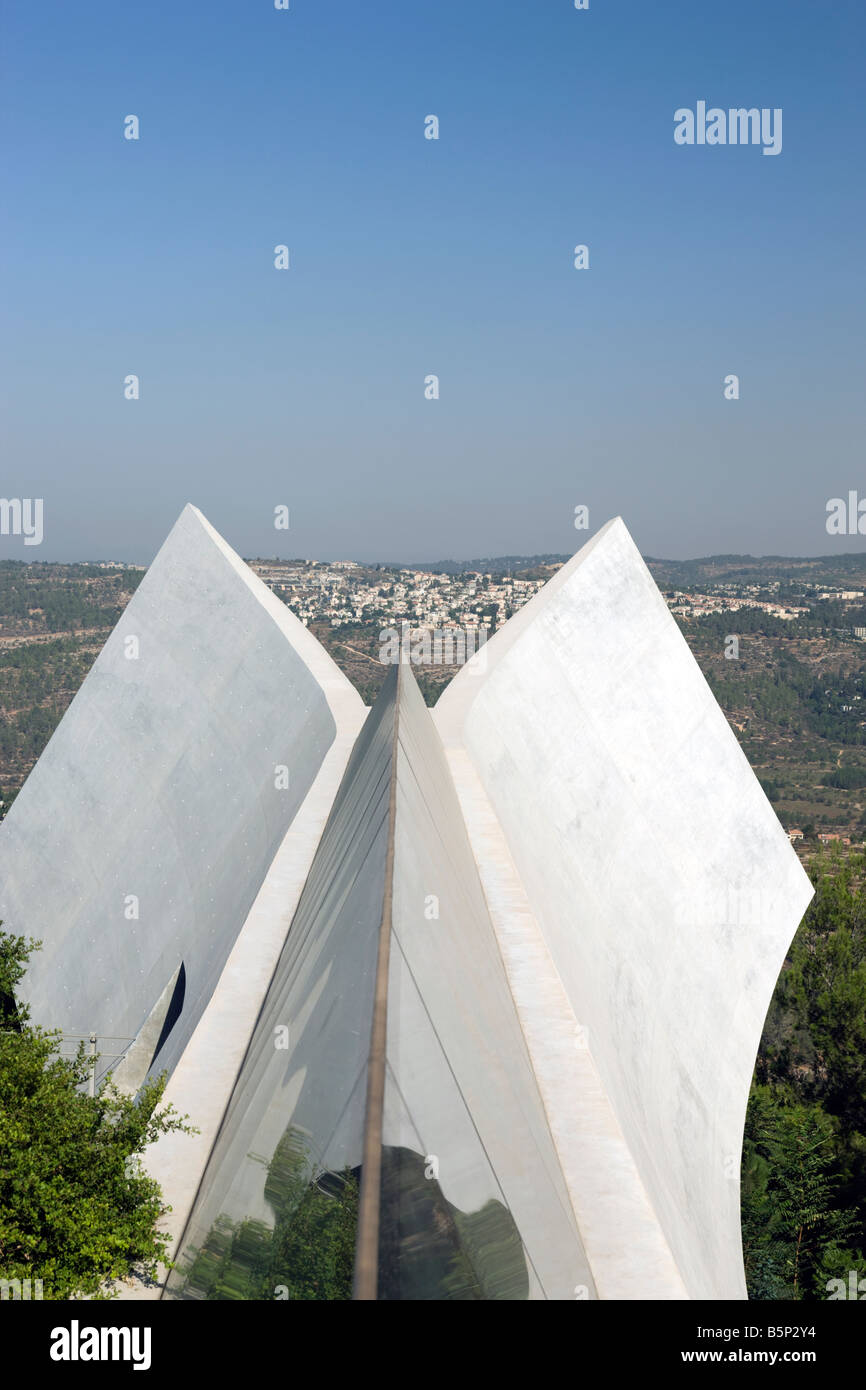 Musée d'histoire de l'holocauste (©2005 Moshe SAFDIE) Yad Vashem JÉRUSALEM ISRAËL Banque D'Images