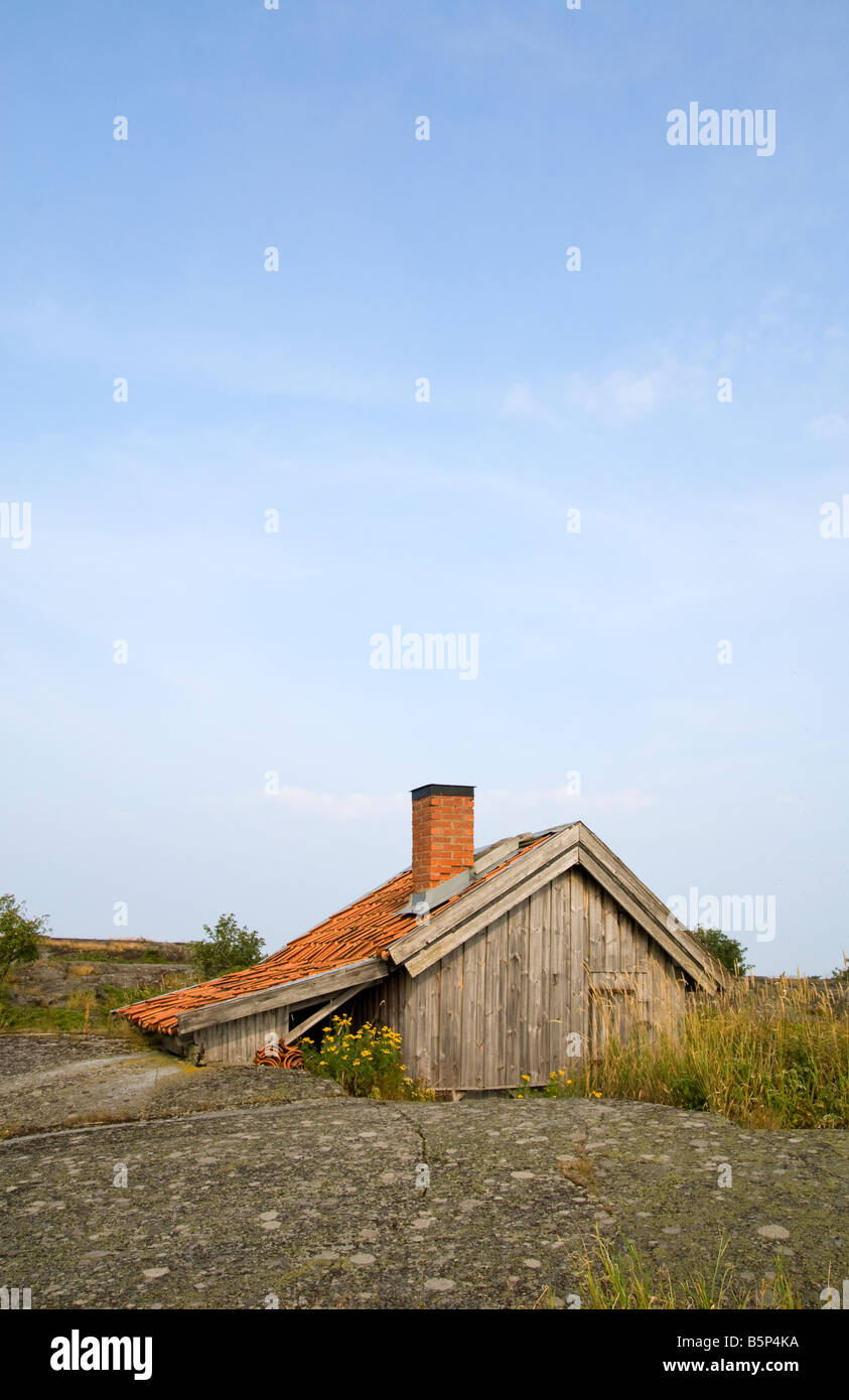 Petit cottage en archipel Banque D'Images
