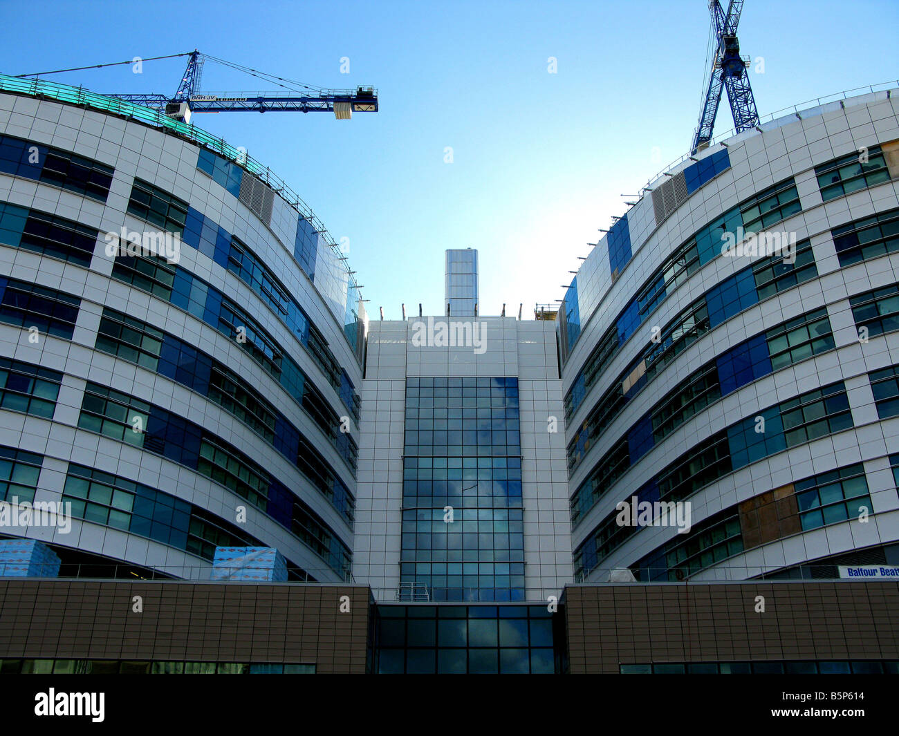 Le nouveau développement de l'hôpital à l'Hôpital Queen Elizabeth de Birmingham Selly Oak UK Banque D'Images
