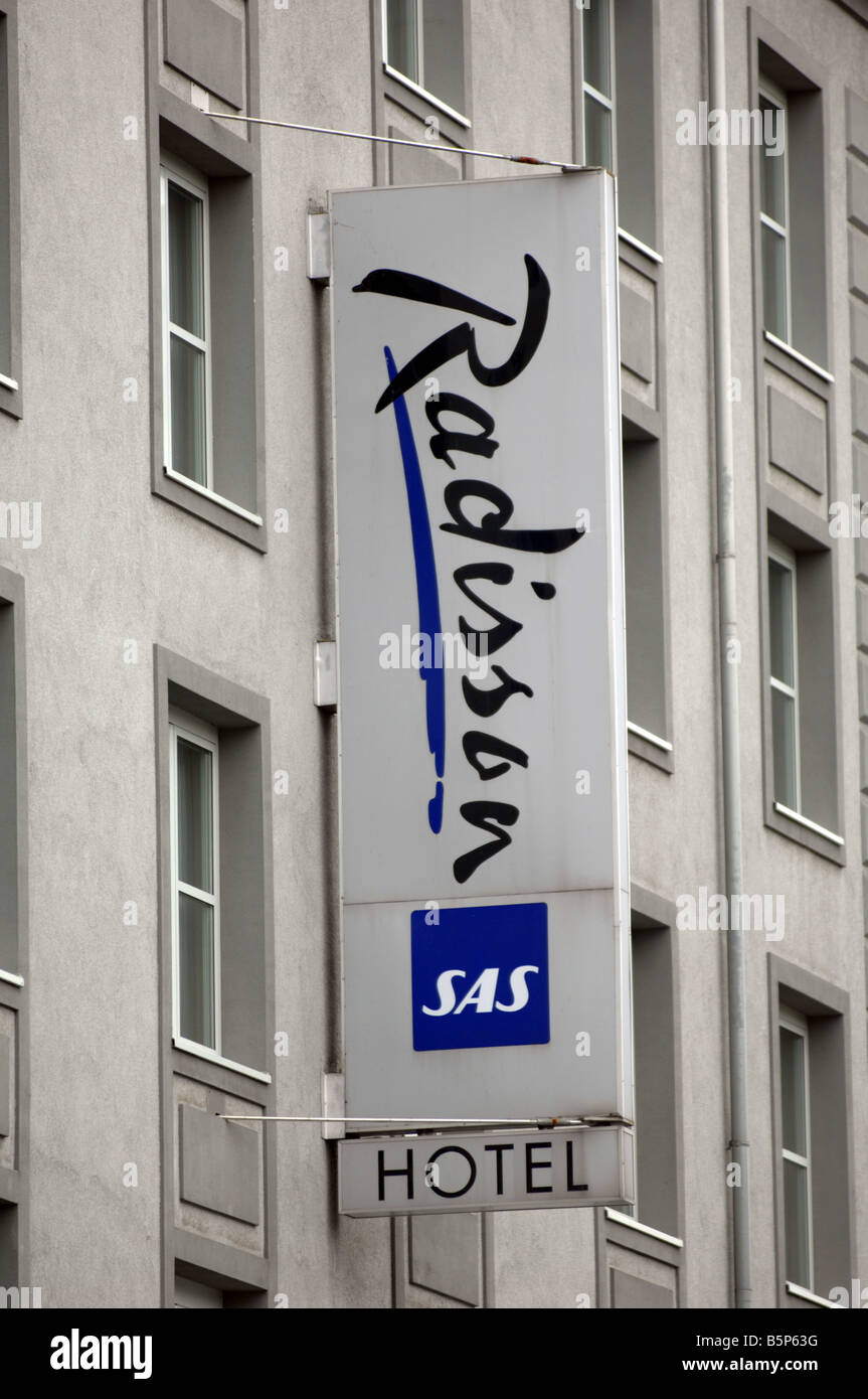 Radisson Hotel sign Banque D'Images