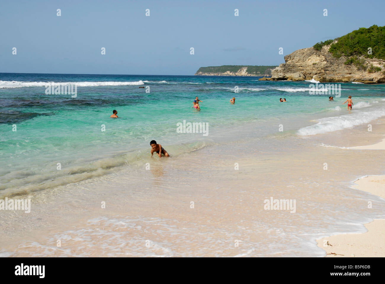 Laborde Plage Près De Anse Bertrand Guadeloupe Antilles