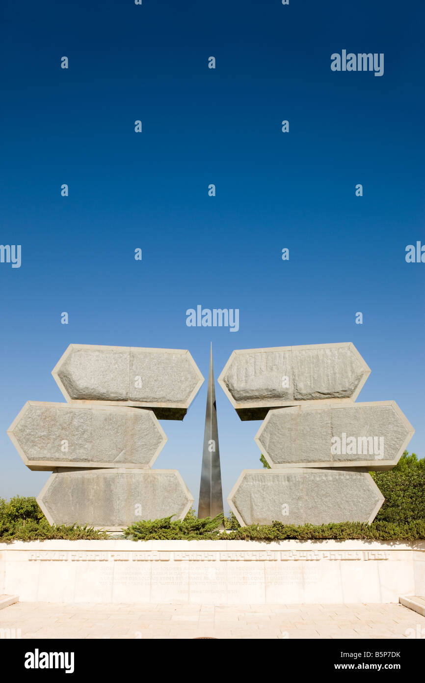 PARTISANS DE L'holocauste Yad Vashem Memorial Museum Jerusalem Israel Banque D'Images