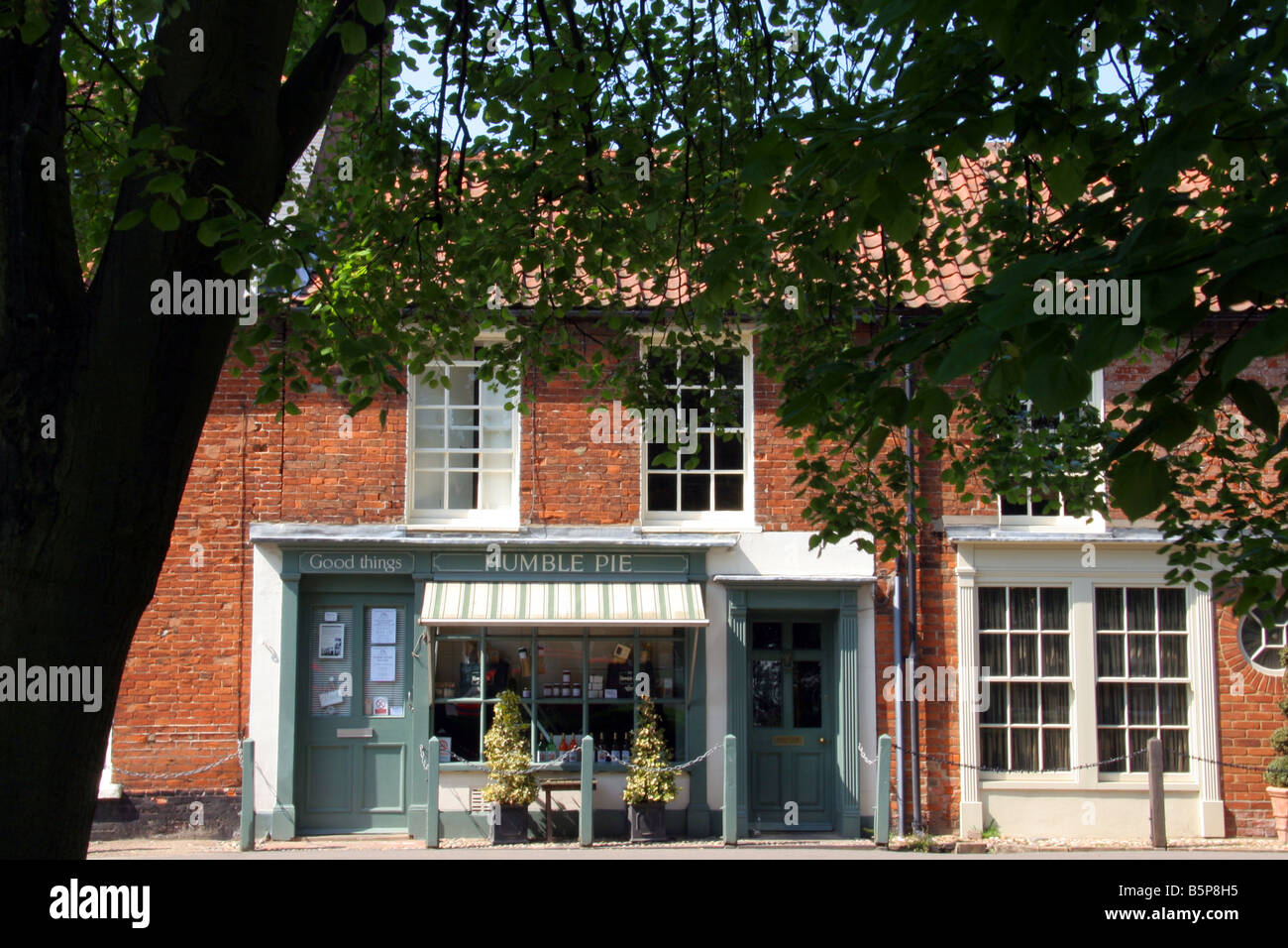 Humble Pie shop dans le village de Burnham Market Norfolk Angleterre Banque D'Images