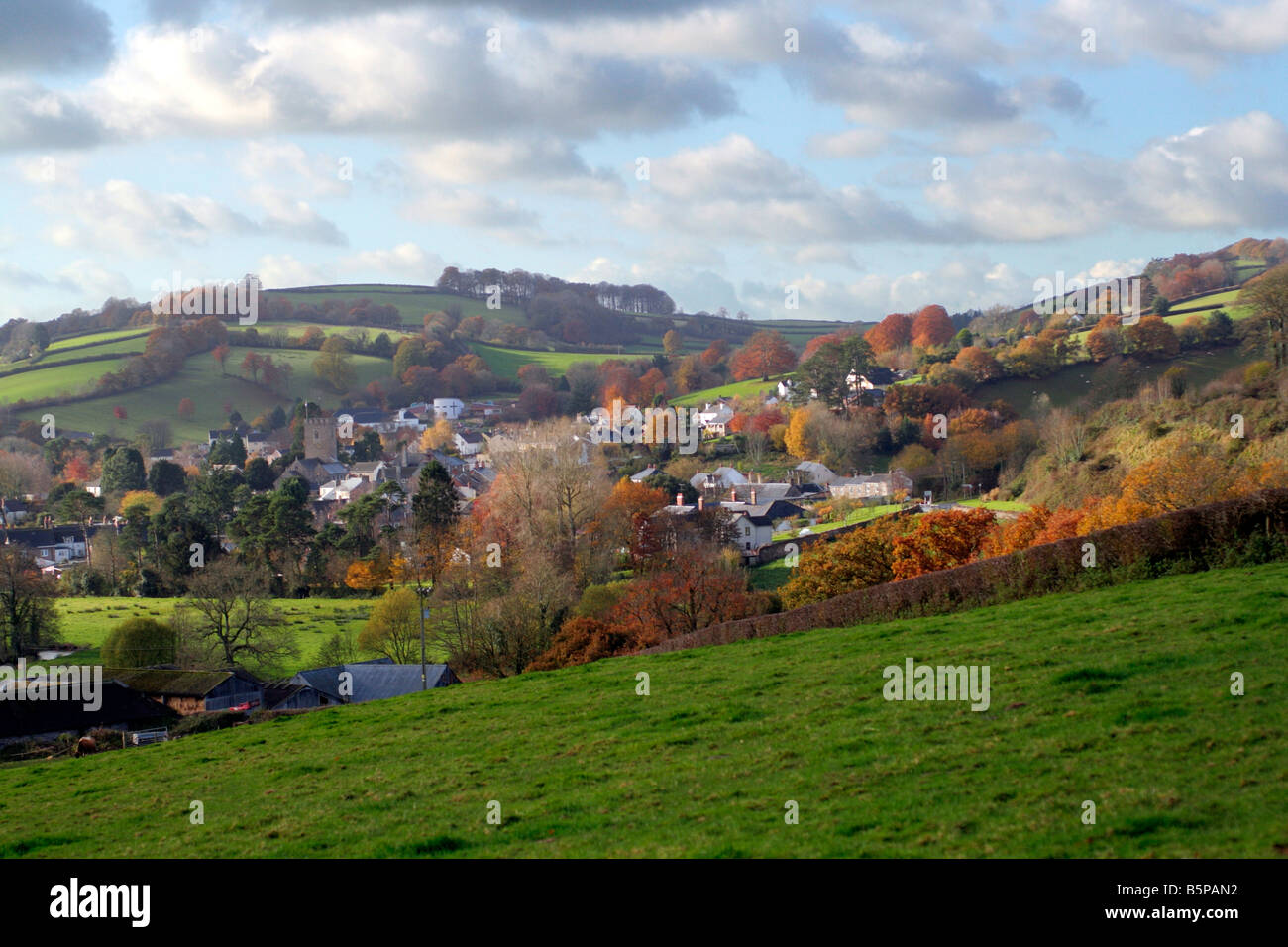 BAMPTON NOVEMBRE DEVON Banque D'Images