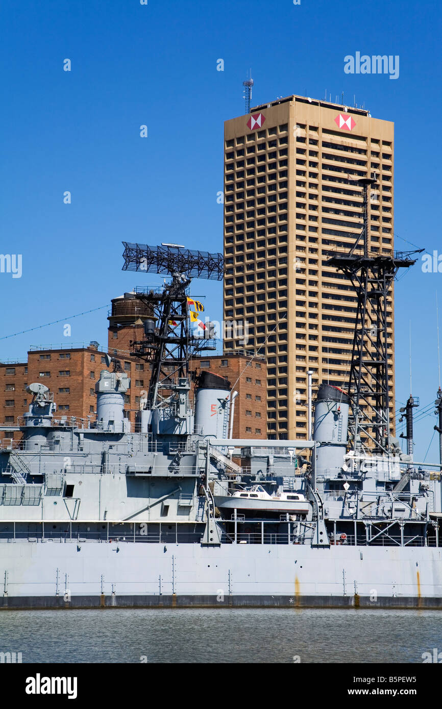 Destroyer USS Little Rock Parc navale militaire de l'État de New York, Buffalo USA Banque D'Images