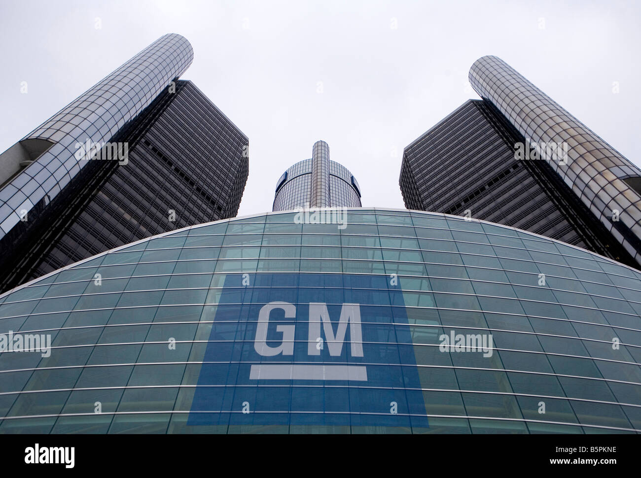 Siège social mondial de General Motors à Detroit, Michigan. Banque D'Images