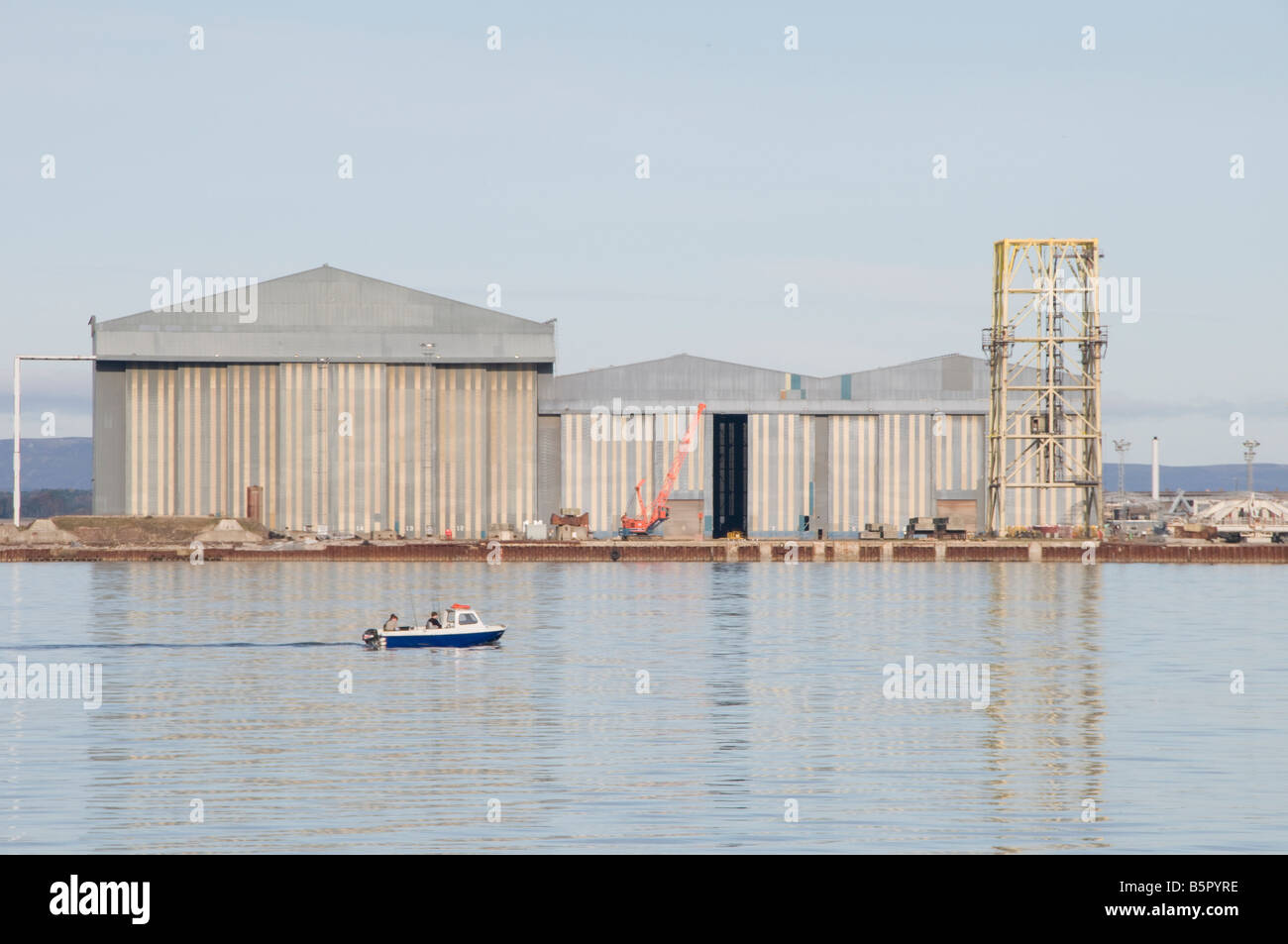 Nigg de cour de Fabrication,Estuaire de Cromarty Banque D'Images