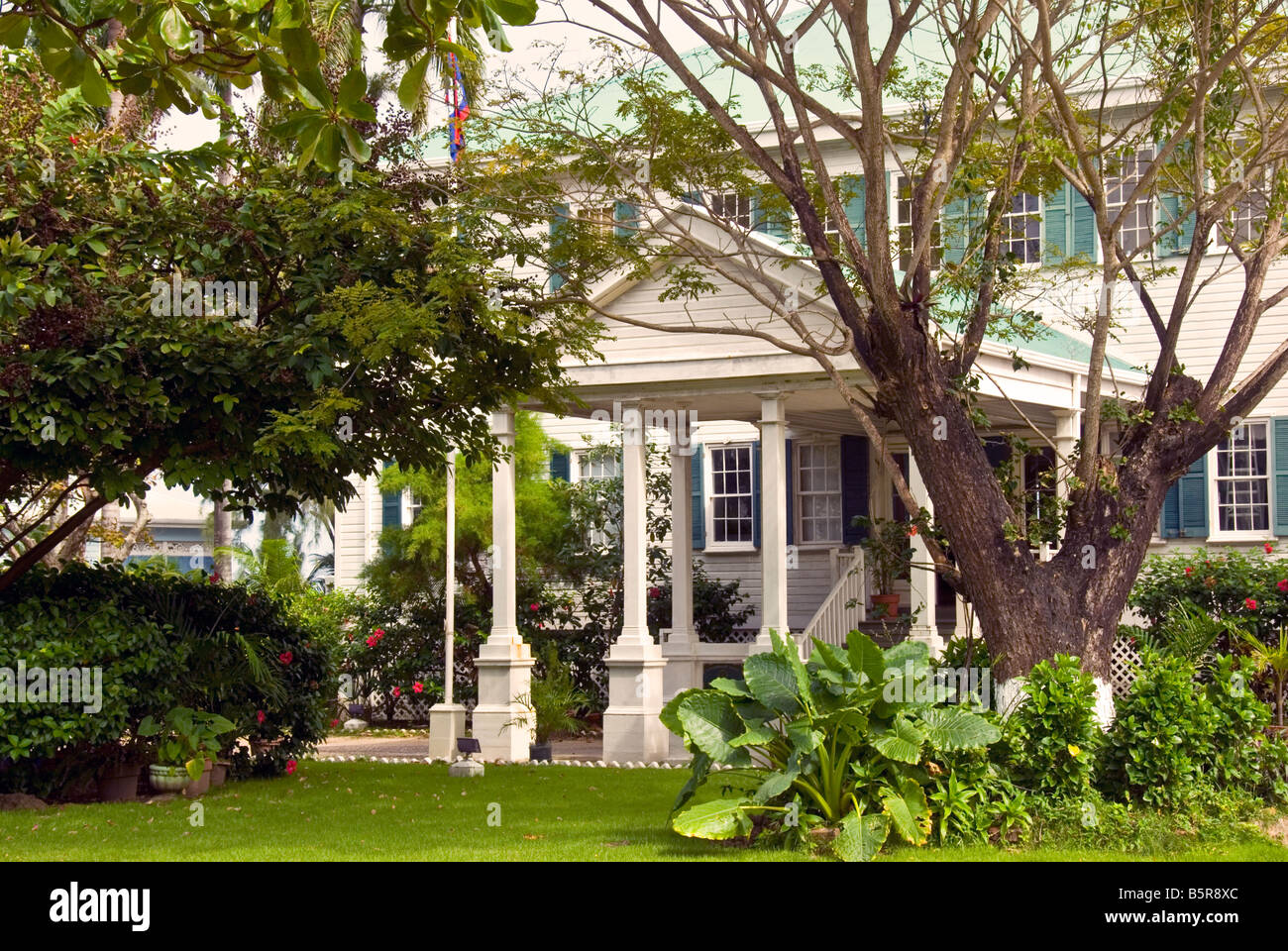 Belize City House de la culture ou de l'ancien gouvernement House Historic Site attraction touristique 1814 Banque D'Images