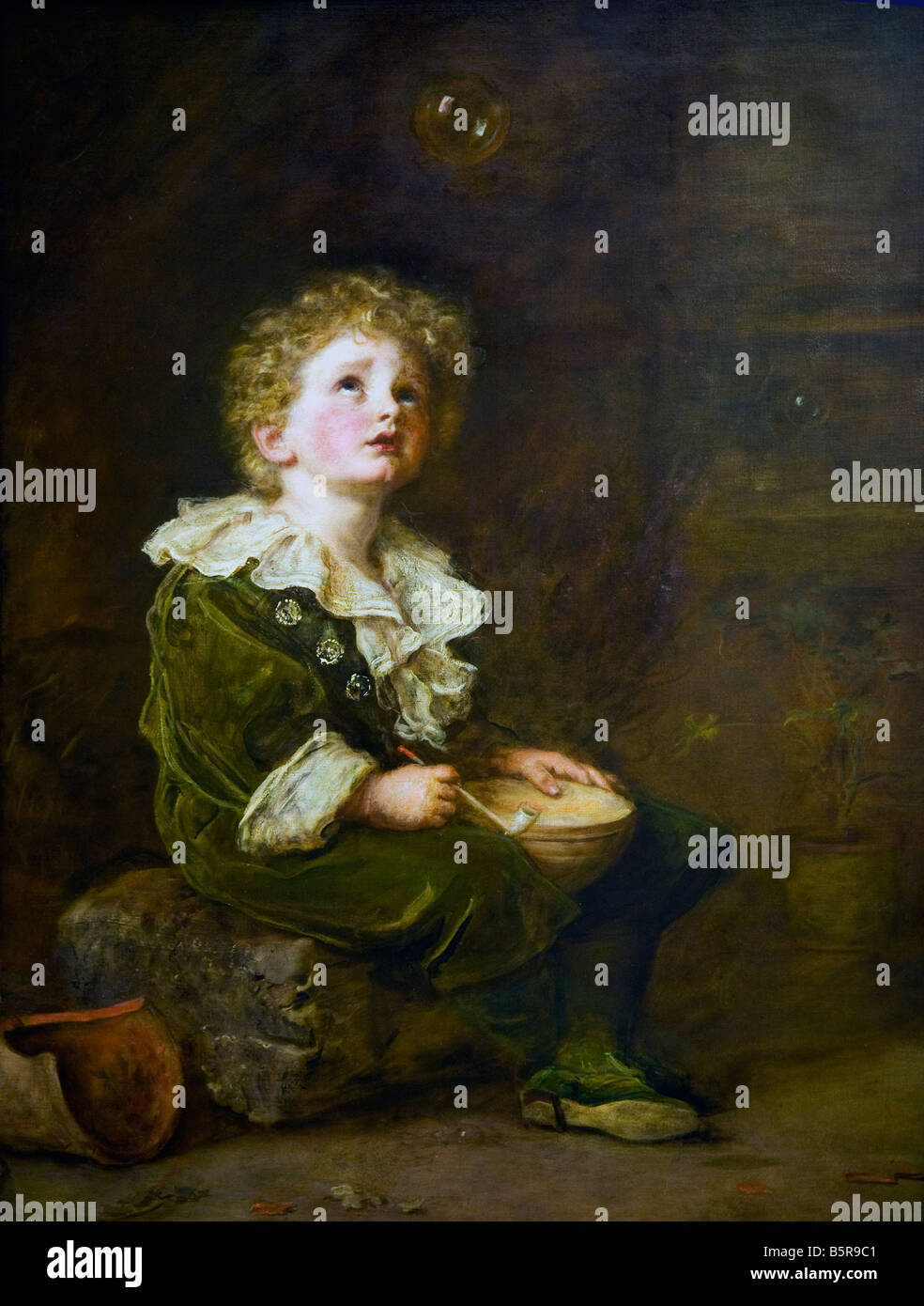 Bubbles Sir John Everett Millais 1886 Dame intérieur Galerie Levier Port Sunlight Village modèle Péninsule de Wirral Merseyside UK GO Banque D'Images