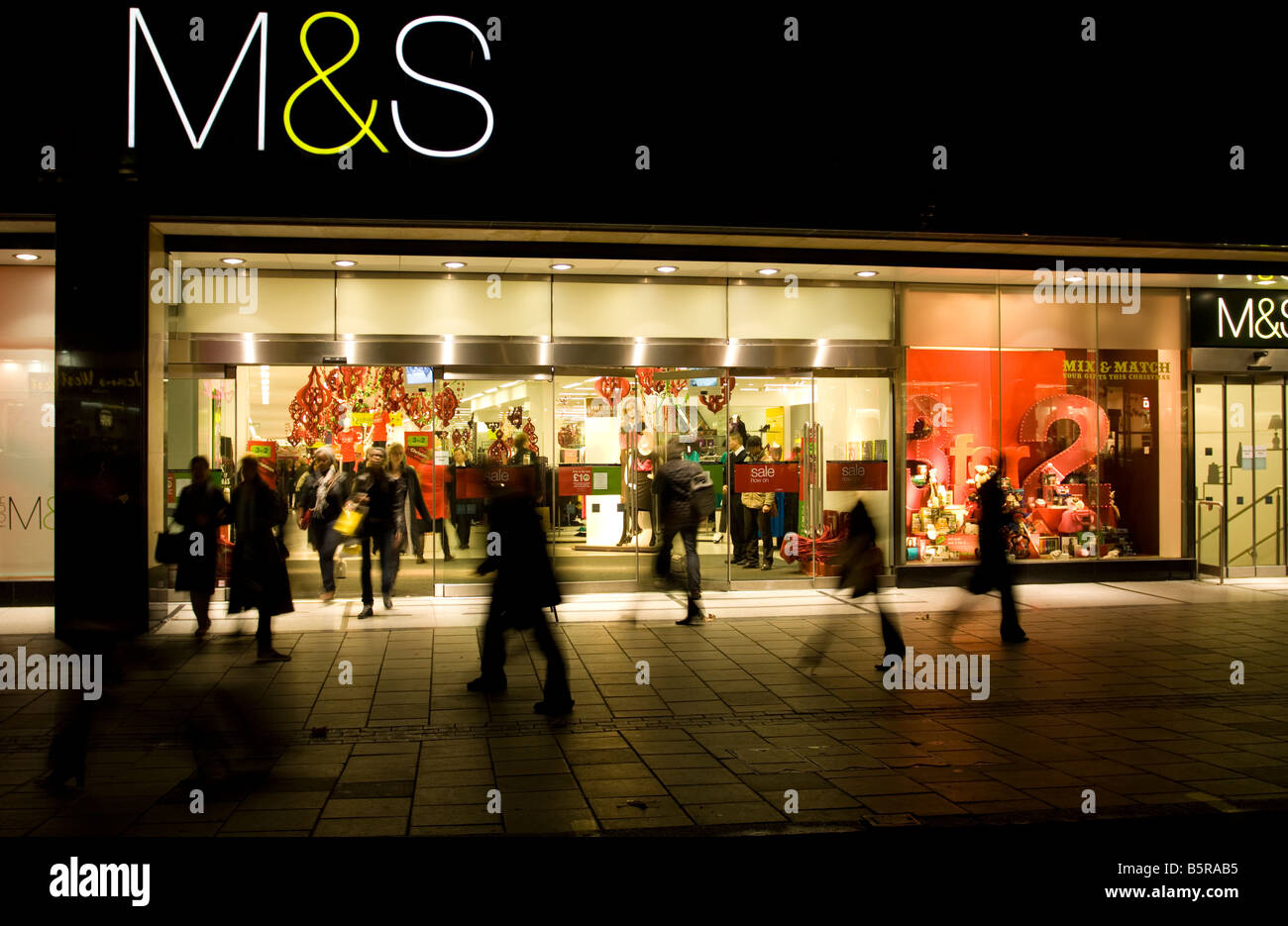 Marks and Spencer magasin phare Oxford Street Londres Banque D'Images