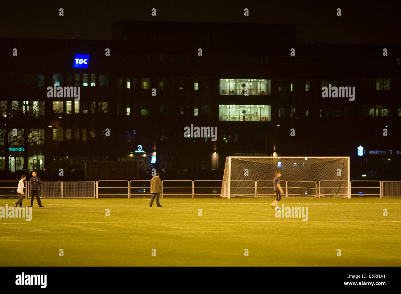 La formation de football à Göteborg, Suède Banque D'Images