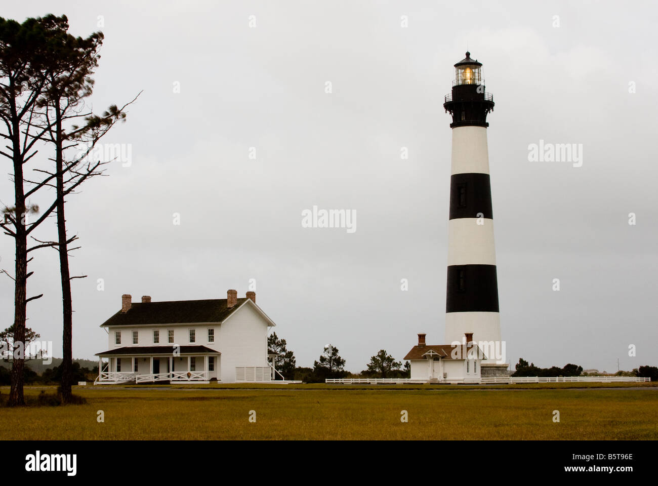 Bodie Island Lighthouse, Hatteras Island, Caroline du Nord. Banque D'Images