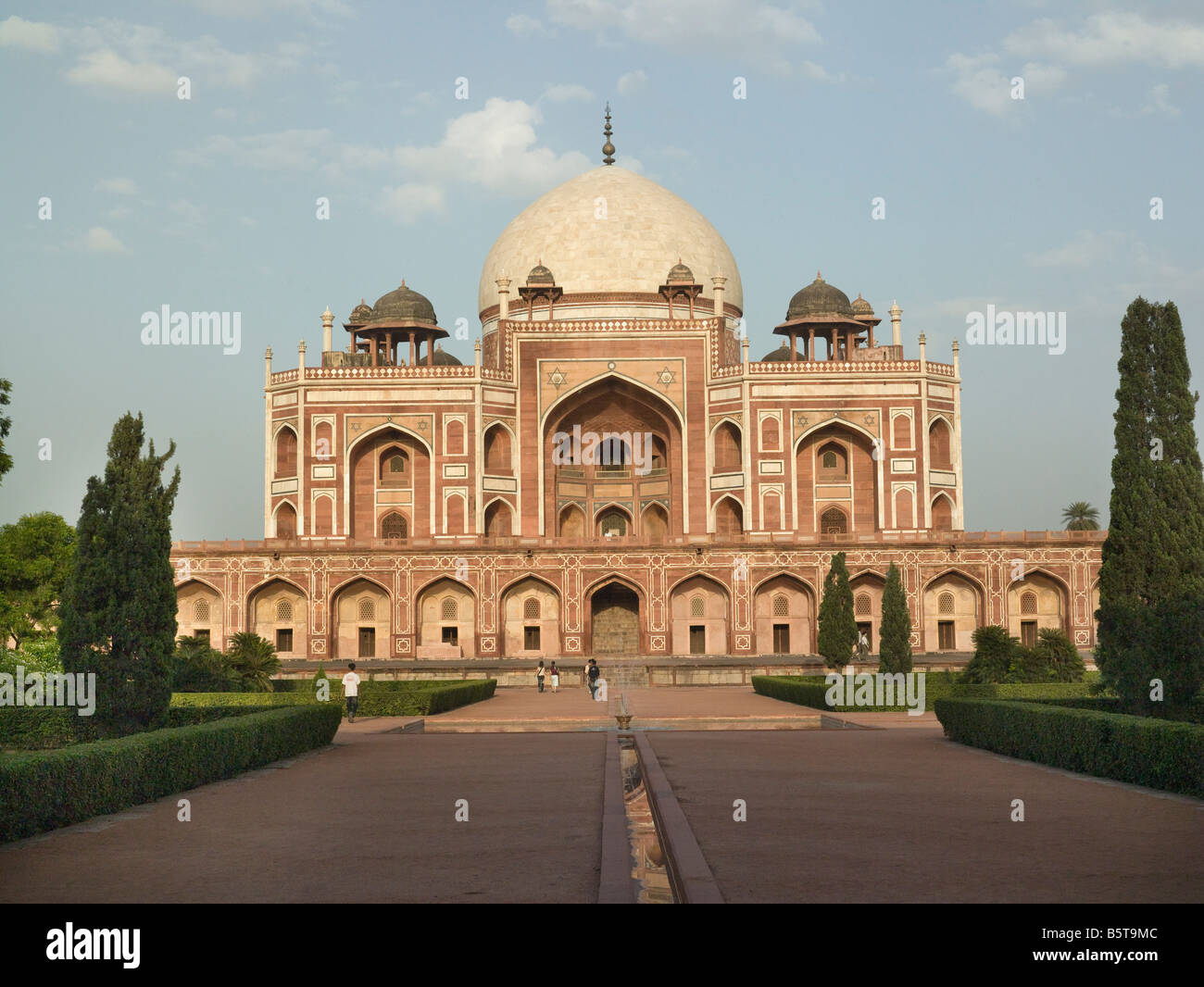 Humayuns Tomb Delhi en Inde. Mausolée de deuxième empereur moghol construit par sa veuve de Jaji Begam Banque D'Images