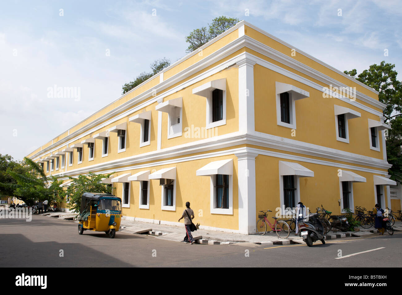 French colonial architecture pondicherry Banque de photographies et d